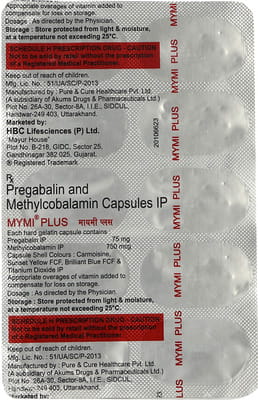 Mymi Plus Strip Of 10 Capsules