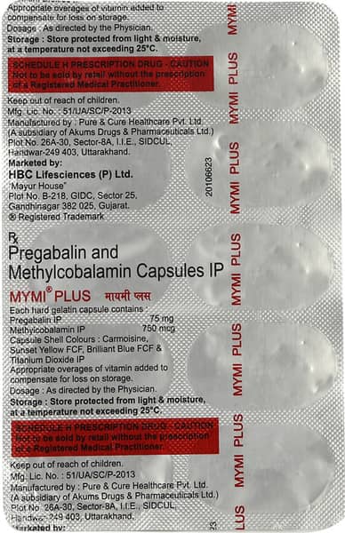 Mymi Plus Strip Of 10 Capsules
