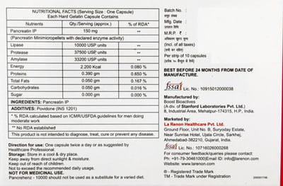 Pancrehenz 10000 Strip Of 10 Capsules