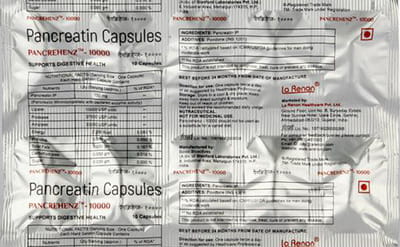 Pancrehenz 10000 Strip Of 10 Capsules