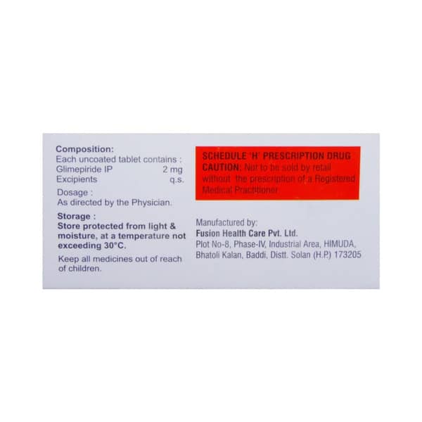 Glynamic 2mg Strip Of 10 Tablets
