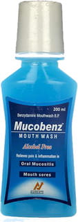 Mucobenz Alcohol Free Bottle Of 200Ml Mouth Wash
