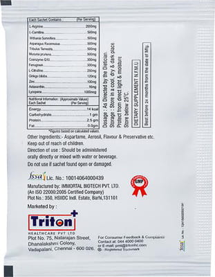 Spermatz Mixed Fruit Flavour Sugar Free Sachet Of 10gm Powder