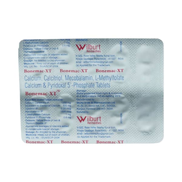 Bonemac Xt Strip Of 10 Tablets
