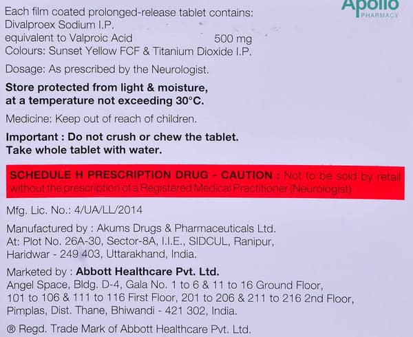 Valance Od 500mg Strip Of 15 Tablets