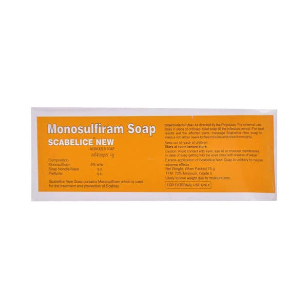 Scabelice New 75gm Medicated Box Of 75gm Soap