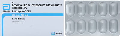 Amoxyclav 625mg Strip Of 10 Tablets