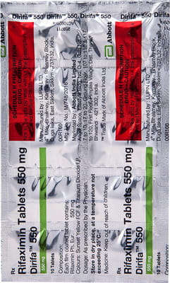 Dirifa 550mg Strip Of 10 Tablets
