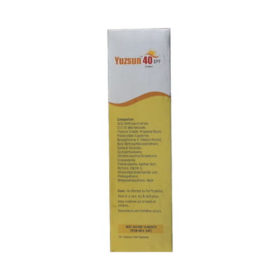 Yuzsun 40 Spf Bottle Of 50 Cream
