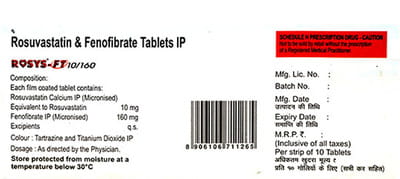Rosys Ft 10/160mg Strip Of 10 Tablets