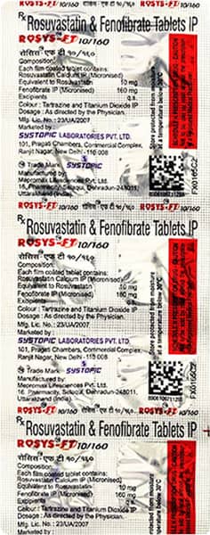 Rosys Ft 10/160mg Strip Of 10 Tablets