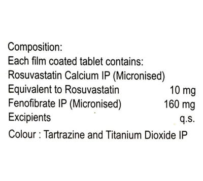 Rosys Ft 10/160mg Strip Of 10 Tablets