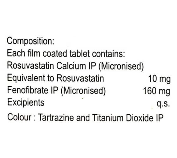 Rosys Ft 10/160mg Strip Of 10 Tablets