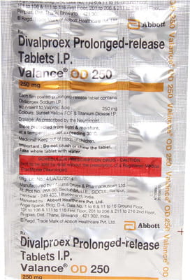 Valance Od 250mg Strip Of 15 Tablets