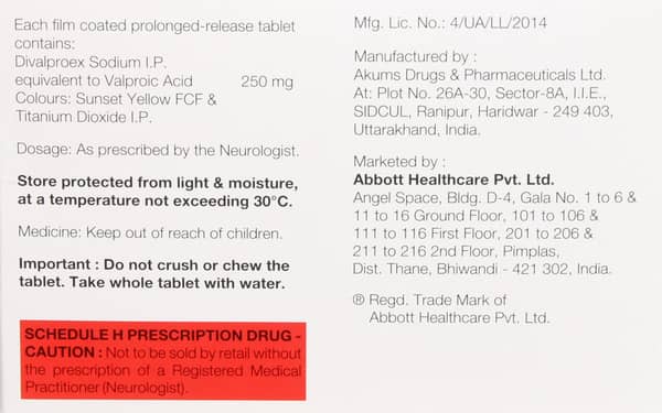 Valance Od 250mg Strip Of 15 Tablets