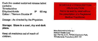 Trizid Sr 60mg Strip Of 10 Tablets