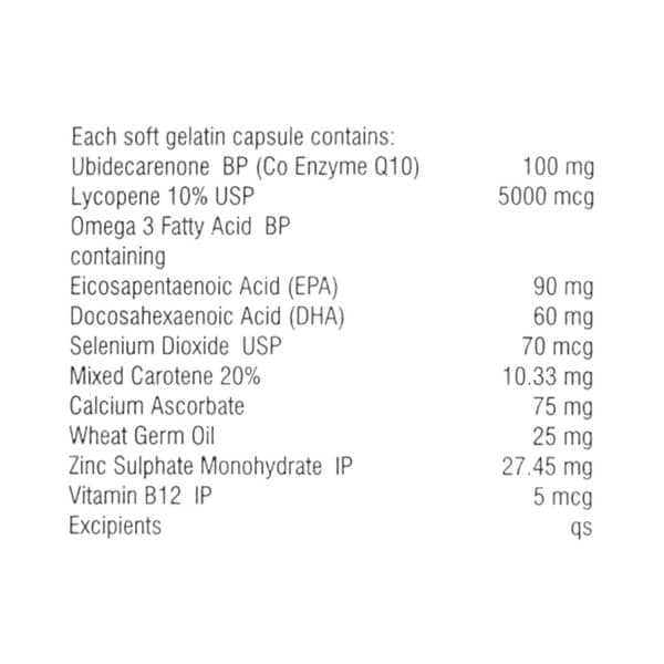 Smylox Q10 Strip Of 10 Softgel Capsules