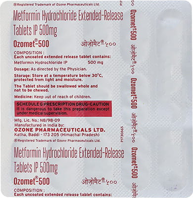 Ozomet 500mg Strip Of 15 Tablets
