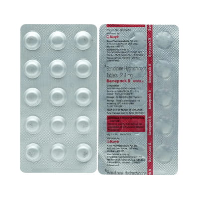 Benipack 8mg Strip Of 15 Tablets