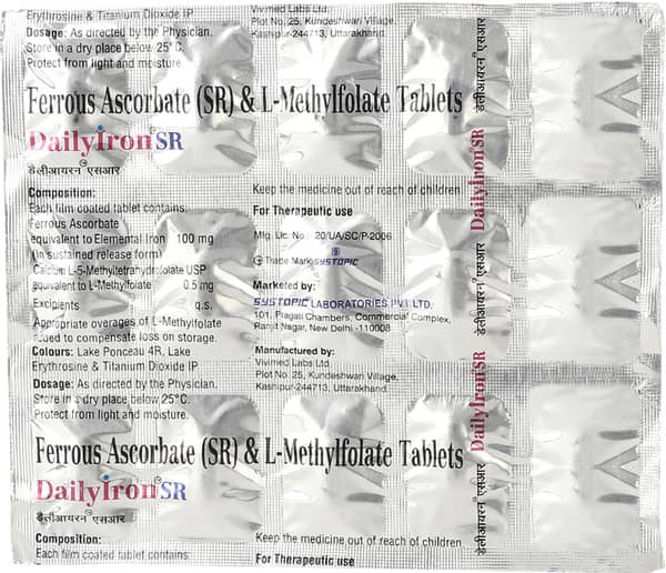 Daily Iron Sr Strip Of 15 Tablets
