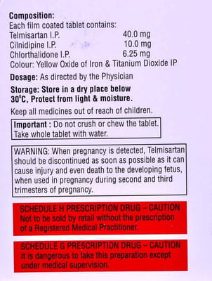 Telma Lnc Strip Of 15 Tablets