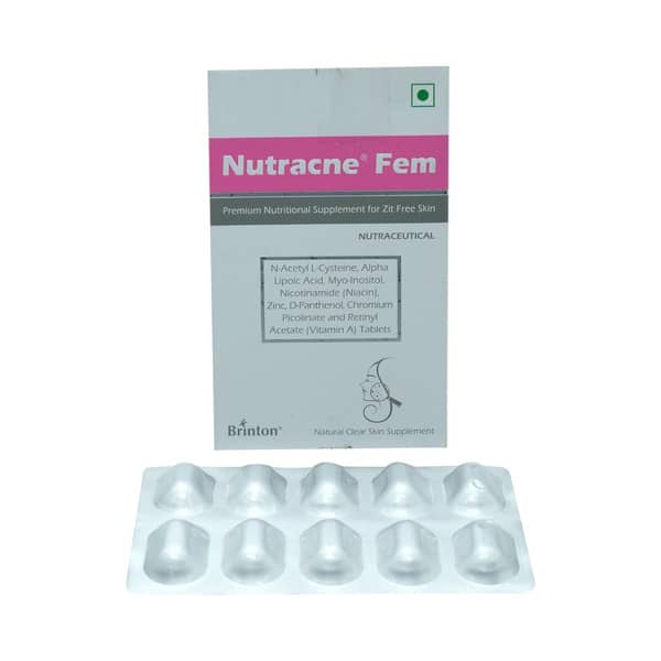 Nutracne Fem Strip Of 10 Tablets