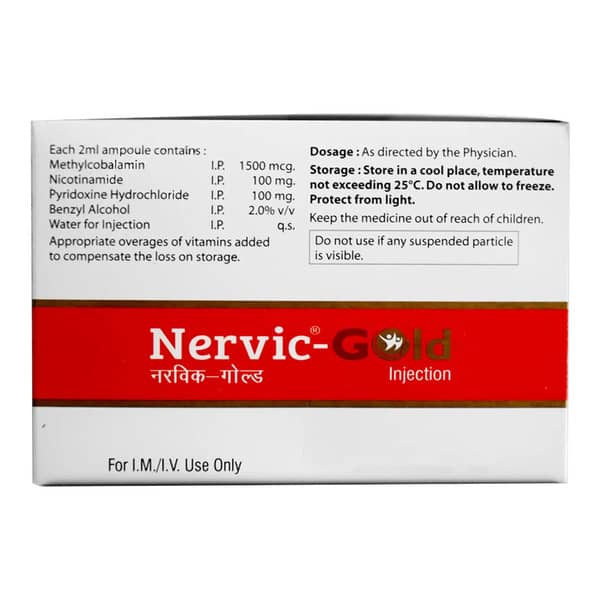 Nervic Gold Ampoule Of 2Ml Injection