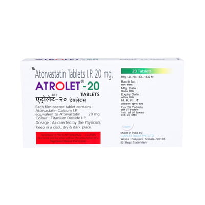 Atrolet 20mg Strip Of 20 Tablets