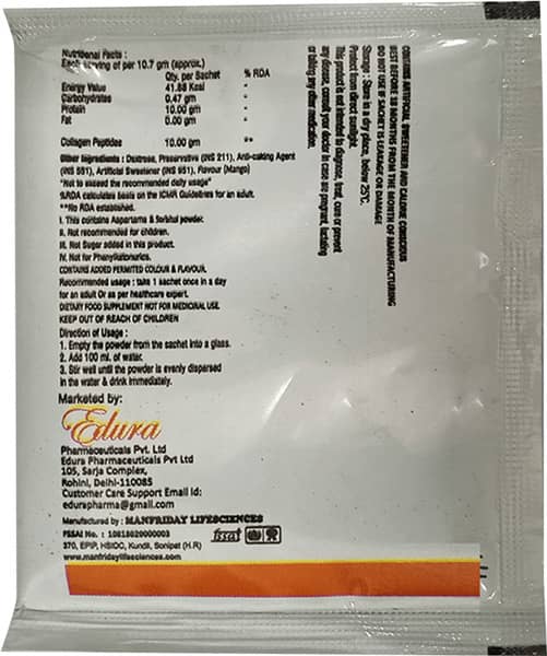 Skelafit Mango Flavour Sugar Free Sachet Of 10.7gm Granules
