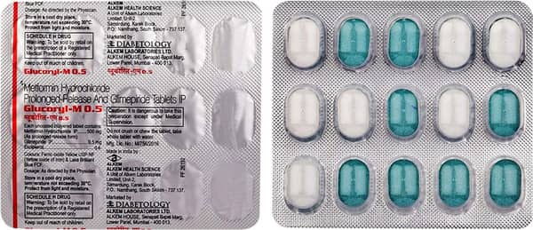 Glucoryl M 0.5Mg Strip Of 15 Tablets