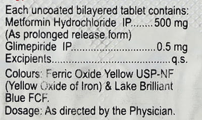 Glucoryl M 0.5mg Strip Of 15 Tablets