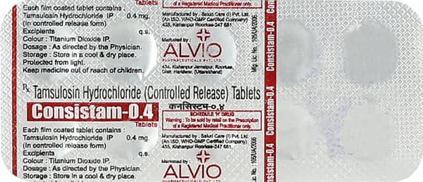 Consistam 0.4mg Strip Of 10 Tablets