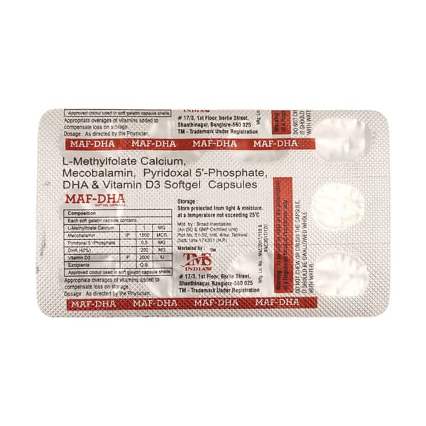 Maf Dha Strip Of 10 Softgel Capsules