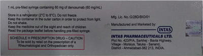 Olimab 60mg Pre Filled Syringe Of 1ml Solution For Injection