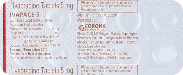 Ivapace 5mg Strip Of 10 Tablets