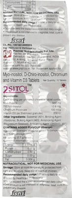 2sitol Strip Of 10 Tablets