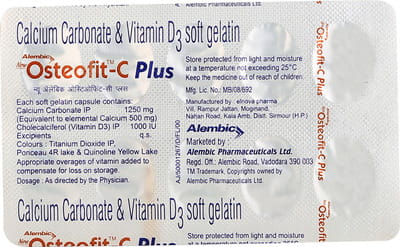 New Osteofit C Plus Strip Of 10 Softgel Capsules