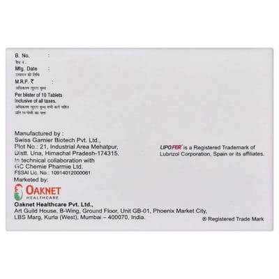 Jectocos Lipo Strip Of 10 Tablets