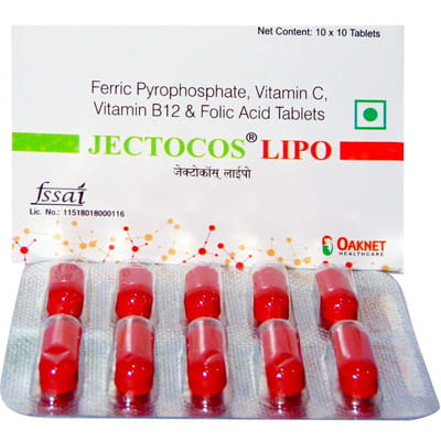 Jectocos Lipo Strip Of 10 Tablets