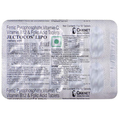 Jectocos Lipo Strip Of 10 Tablets