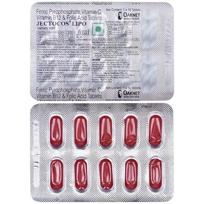 Jectocos Lipo Strip Of 10 Tablets