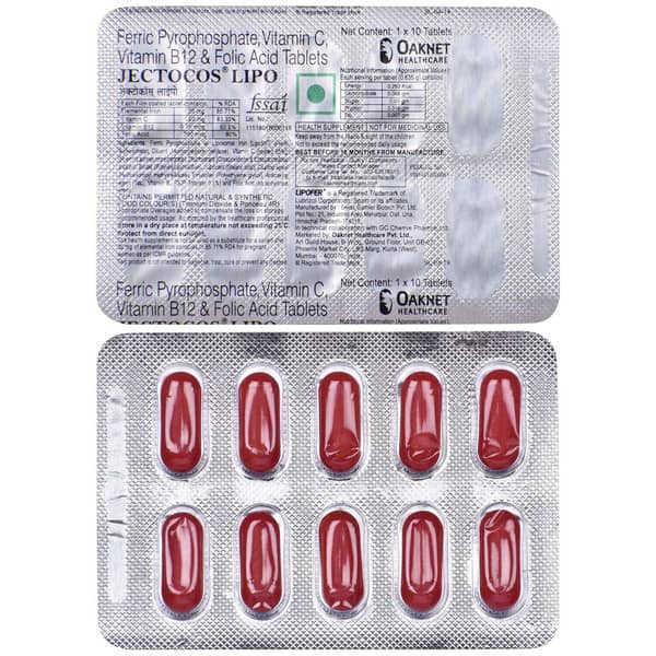 Jectocos Lipo Strip Of 10 Tablets