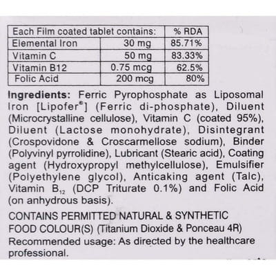 Jectocos Lipo Strip Of 10 Tablets