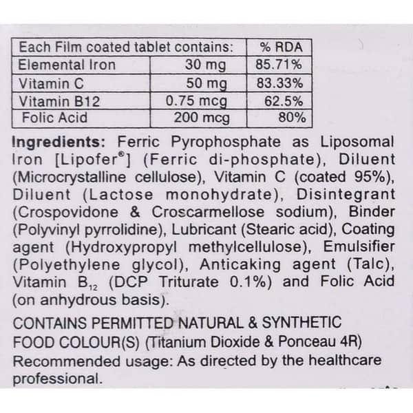 Jectocos Lipo Strip Of 10 Tablets