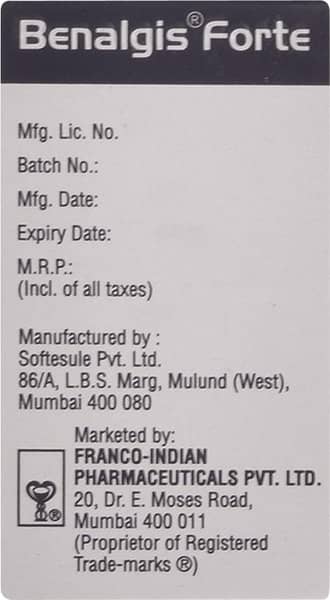 Benalgis Forte Softgel Captule