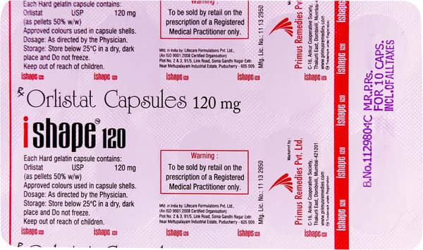 Ishape 120mg Strip Of 10 Capsules