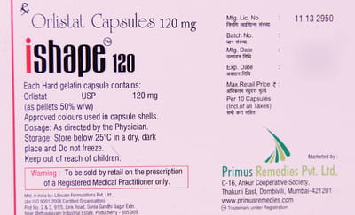 Ishape 120mg Strip Of 10 Capsules
