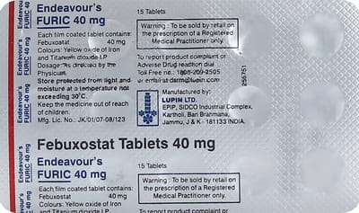 Endeavours Furic 40mg Strip Of 15 Tablets