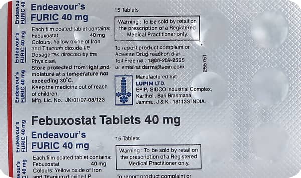 Endeavours Furic 40mg Strip Of 15 Tablets