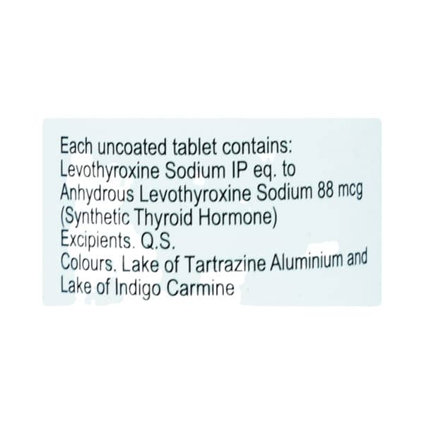 Lethyrox 88mcg Bottle Of 50 Tablets